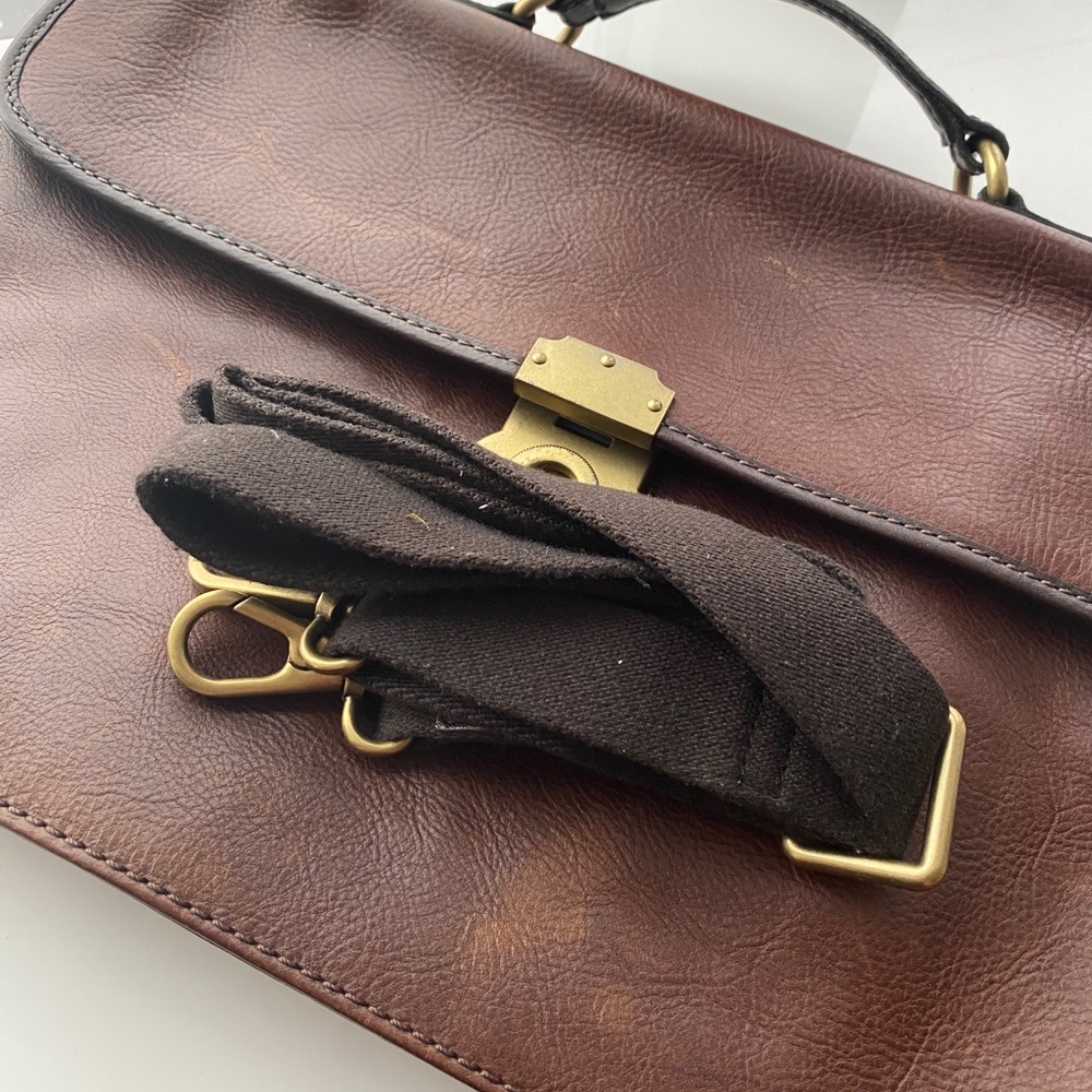 Fossil Leather Briefcase